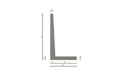 Betonnen L-keerwand